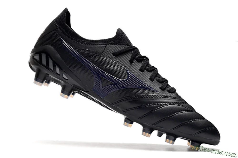 Mizuno Morelia Neo 3 Japan FG Soccer Cleats - Black & Blue