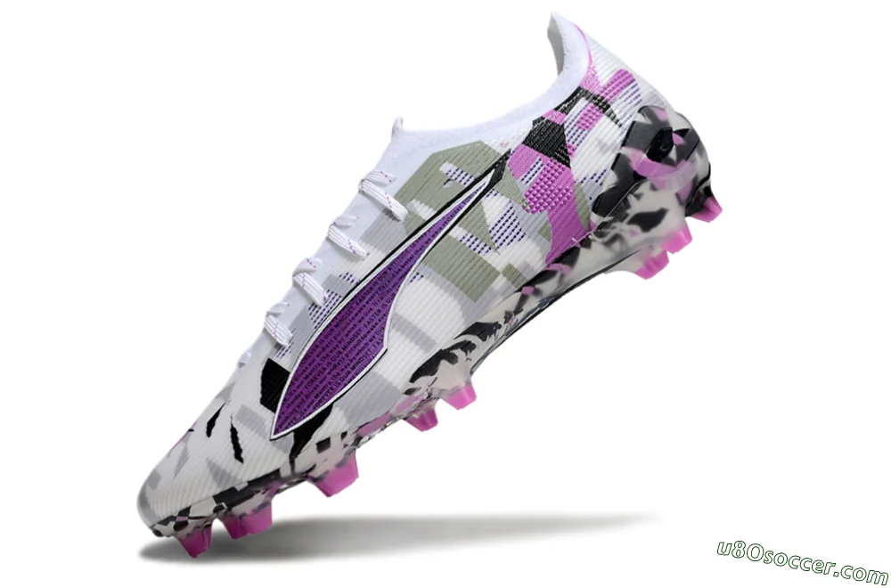 Puma Ultra Ultimate FG - White/Purple/Black | Speed