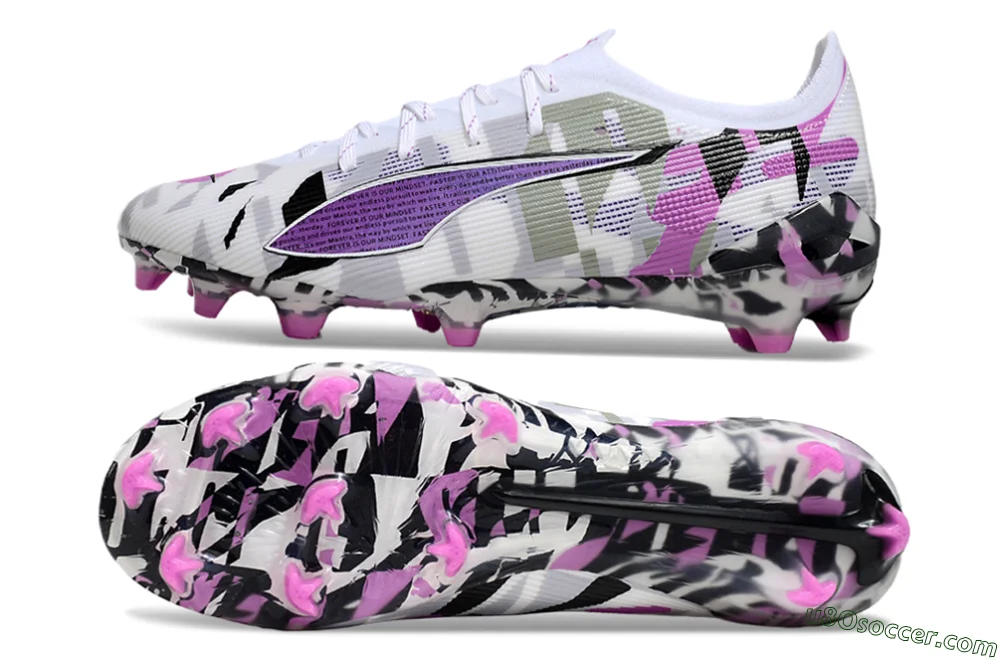 ウルトラアルティメットDAZZLEFG Puma Ultra Ultimate FG - White/Purple/Black | Speed