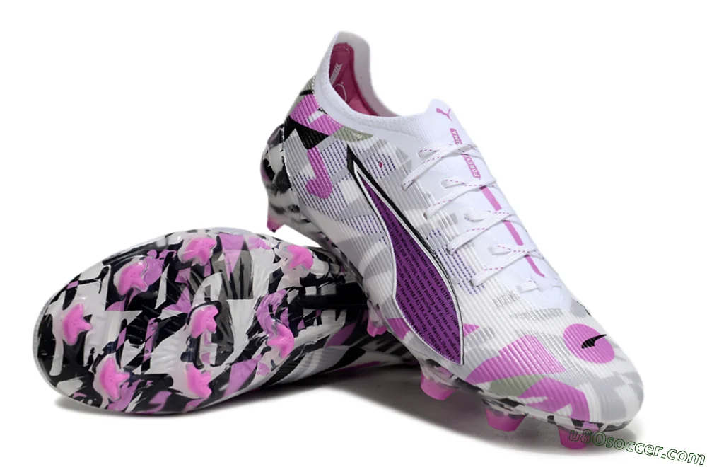 ウルトラアルティメットDAZZLEFG Puma Ultra Ultimate FG - White/Purple/Black | Speed