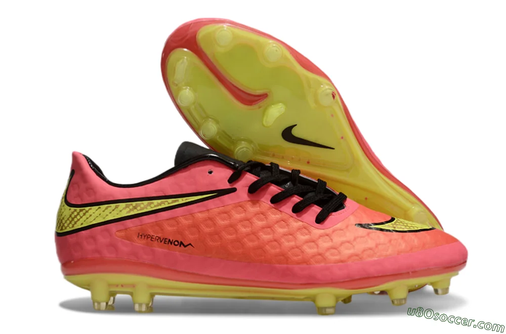 Nike Hypervenom Phantom FG - Red/Yellow/Black | Affordable Soccer