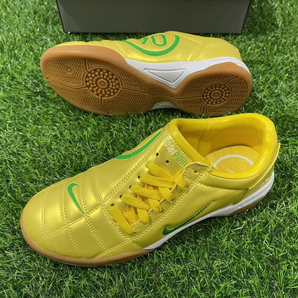 Nike Total 90 II IC - Yellow/Green/White | Indoor Soccer Shoes