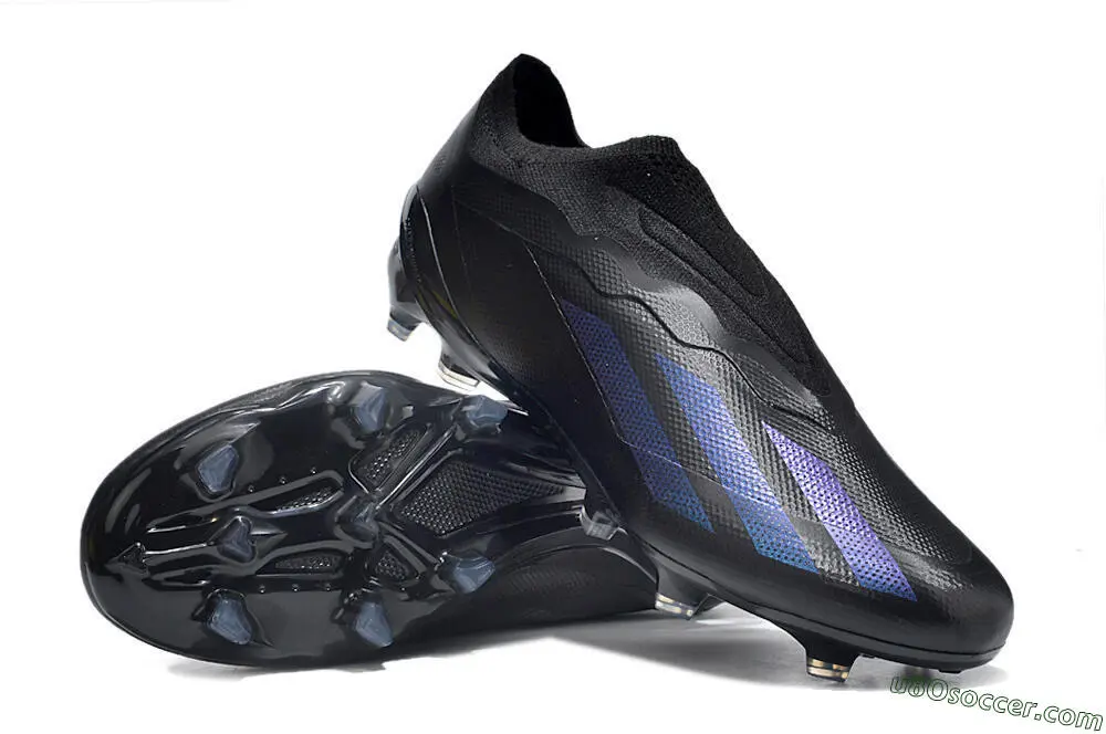 FG Firm Ground Soccer Cleats - Black & Blue Colorway | Adidas X
