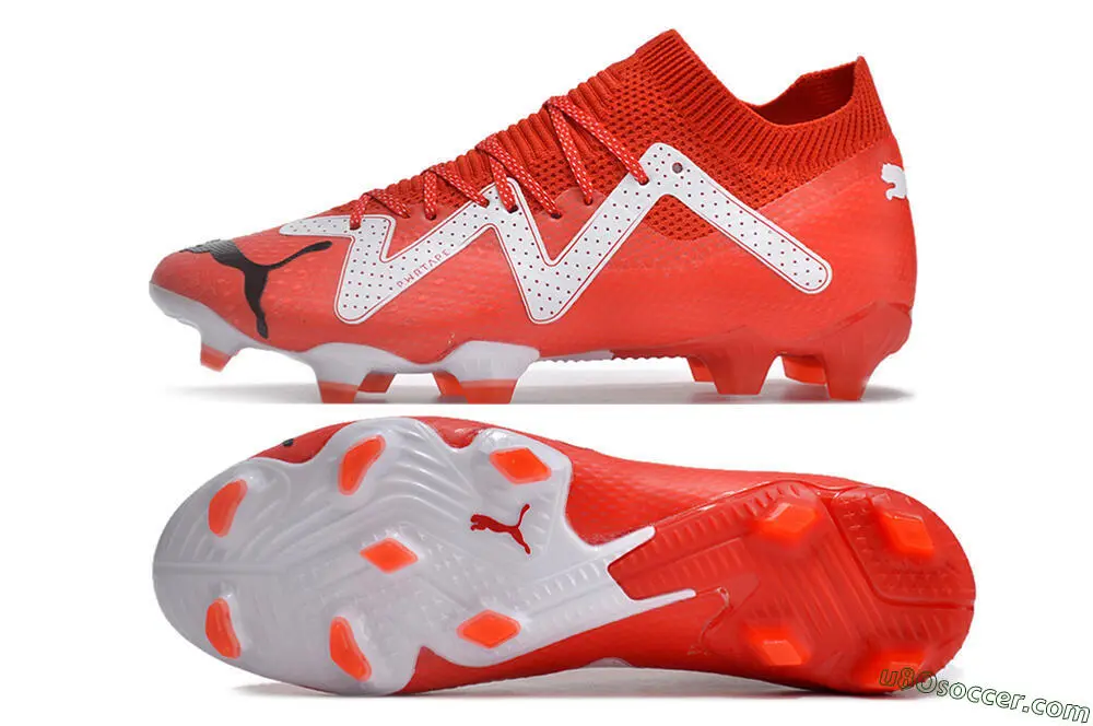 Ultimate Performance: Red, White, Black FG Firm Ground Soccer Cleats