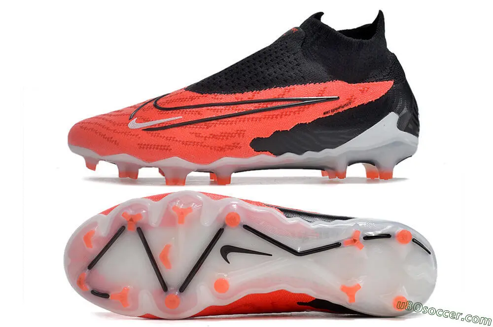 Red, Black, White Nike Phantom GX Elite FG Soccer Cleats - Premium
