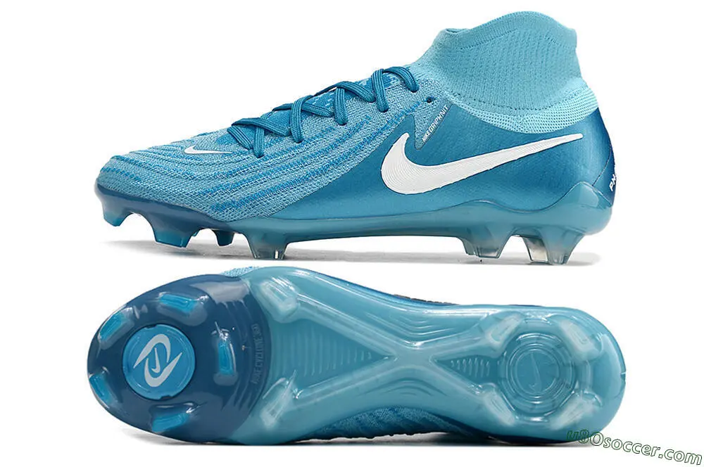 Light Blue & White FG Soccer Cleats | Firm Ground Nike