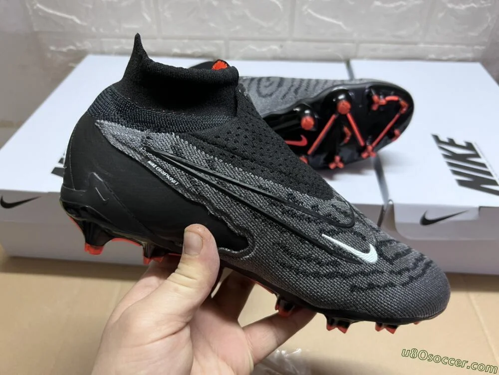 Black and White FG Soccer Cleats | Elite DF Nike Phantom GX