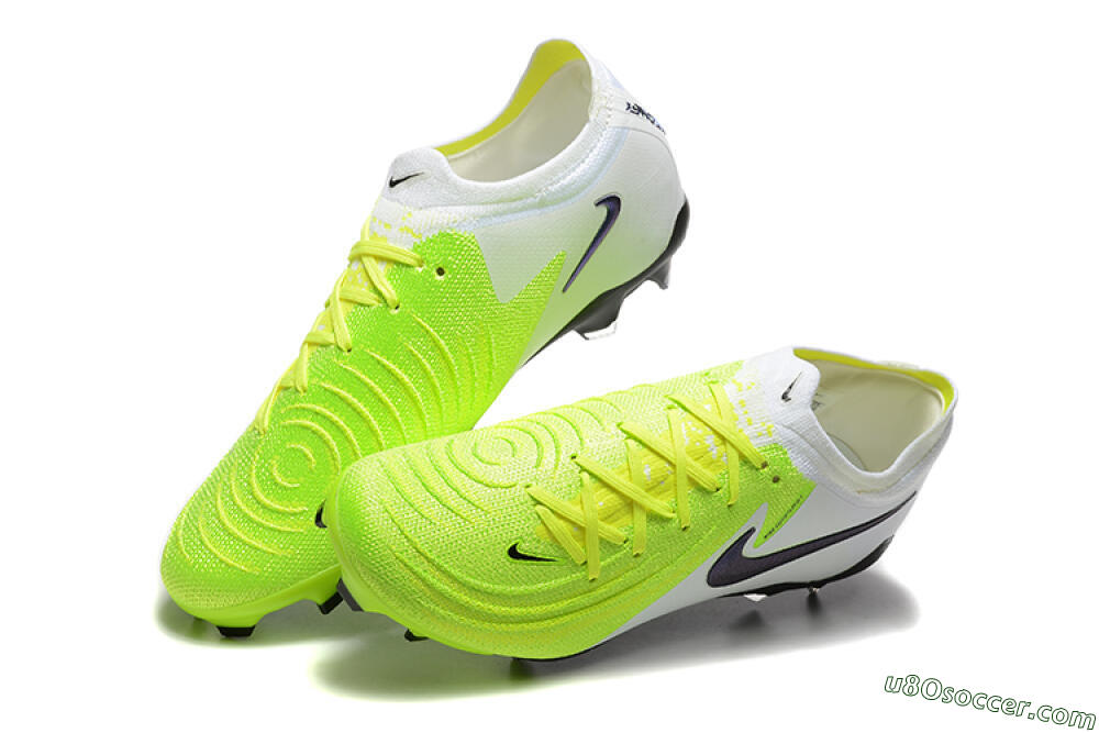 Nike Phantom Luna Elite FG Firm Ground Soccer Cleats - Yellow/White/Black 6