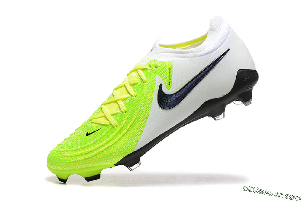 Nike Phantom Luna Elite FG Firm Ground Soccer Cleats - Yellow/White/Black 8
