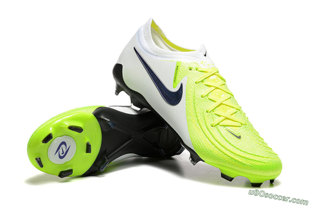 Nike Phantom Luna Elite FG Firm Ground Soccer Cleats - Yellow/White/Black 4