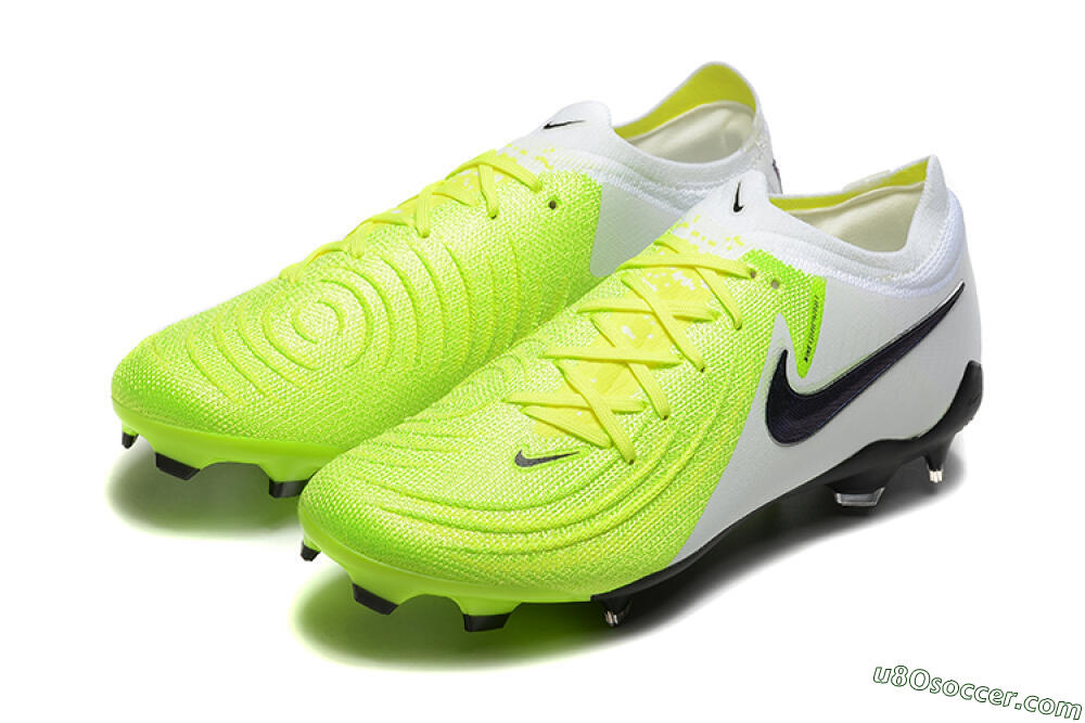 Nike Phantom Luna Elite FG Firm Ground Soccer Cleats - Yellow/White/Black 5