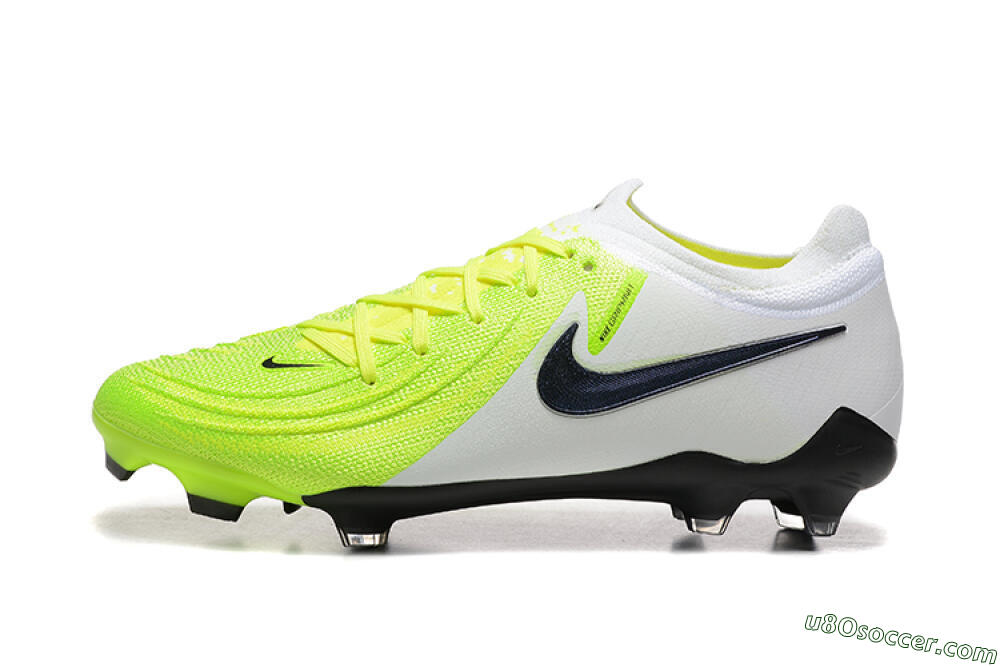 Nike Phantom Luna Elite FG Firm Ground Soccer Cleats - Yellow/White/Black 2
