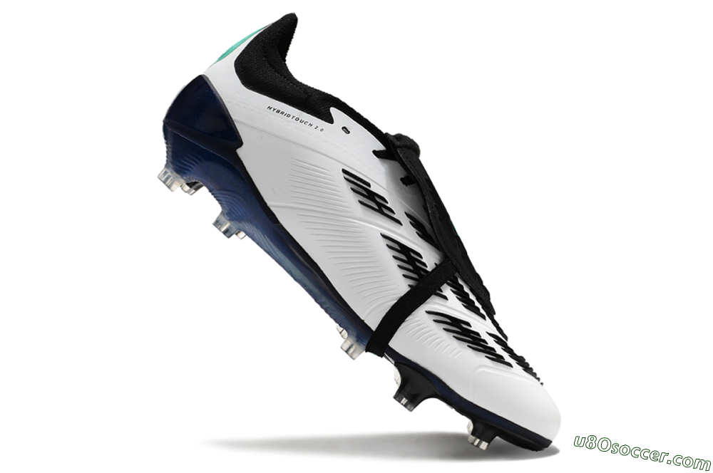 Adidas Predator Elite Foldover Tongue FG Firm Ground Soccer Cleats - White/Jade/Black 4