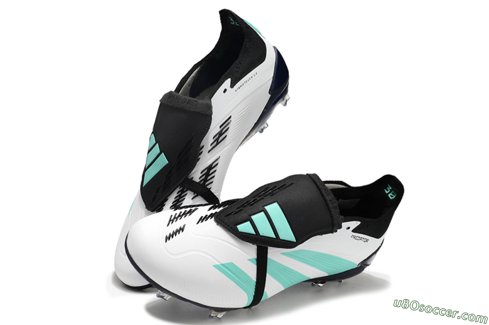 Adidas Predator Elite Foldover Tongue FG Firm Ground Soccer Cleats - White/Jade/Black 3