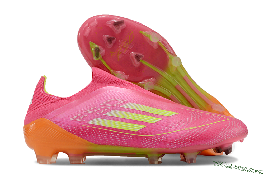 Adidas F50 Elite FG Firm Ground Soccer Cleats - Pink/Yellow/Orange 1
