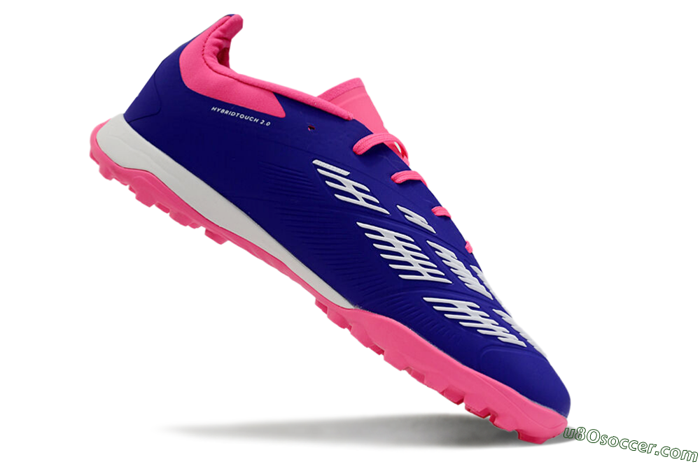 Adidas Predator 24 Elite TF Artificial Turf Soccer Shoes - Blue/White/Pink 4