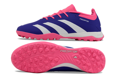 Adidas Predator 24 Elite TF Artificial Turf Soccer Shoes - Blue/White/Pink