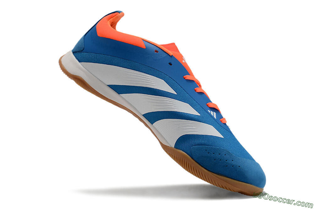 Adidas Predator 24 Elite IC Indoor & Futsal Soccer Shoes - Blue/White/Red 4