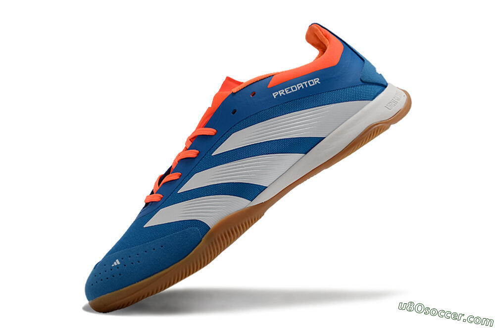 Adidas Predator 24 Elite IC Indoor & Futsal Soccer Shoes - Blue/White/Red 5