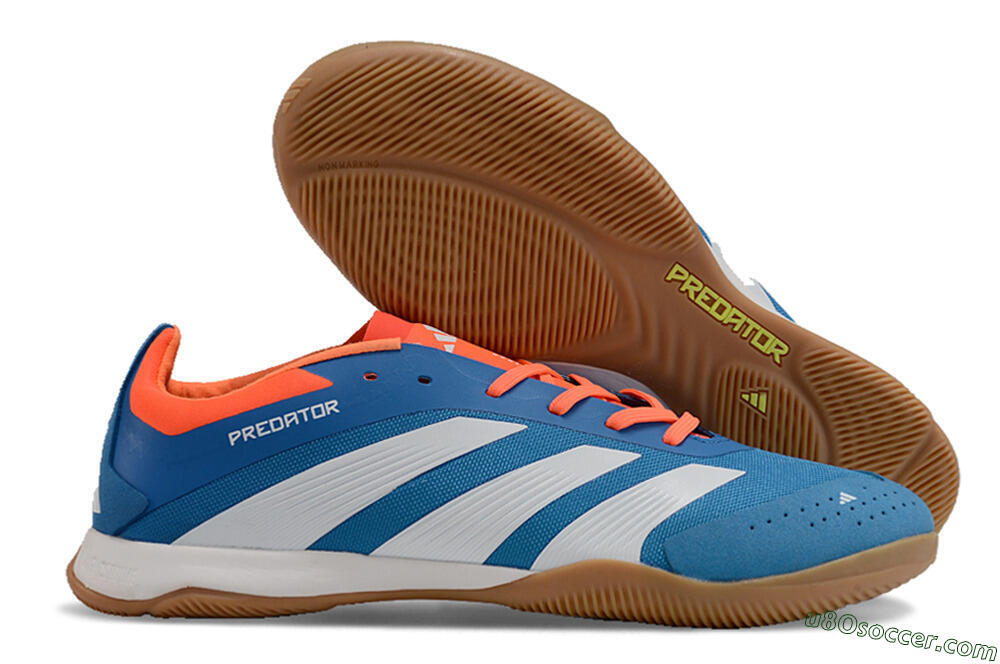 Adidas Predator 24 Elite IC Indoor & Futsal Soccer Shoes - Blue/White/Red 1