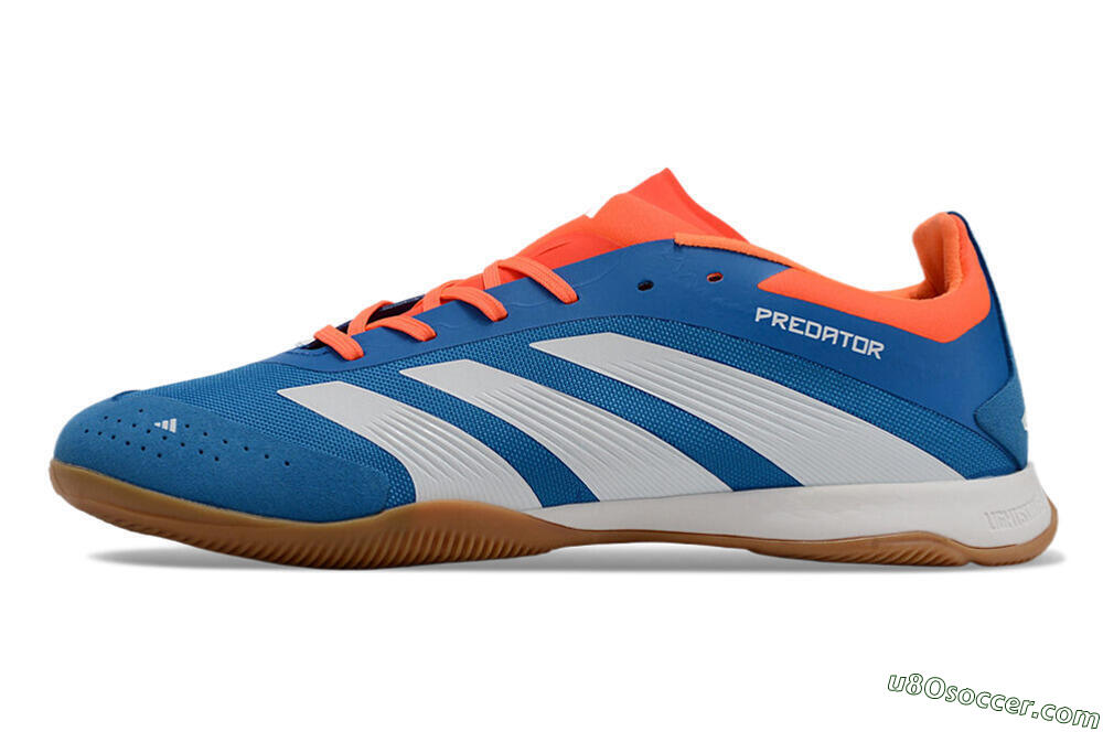 Adidas Predator 24 Elite IC Indoor & Futsal Soccer Shoes - Blue/White/Red 2