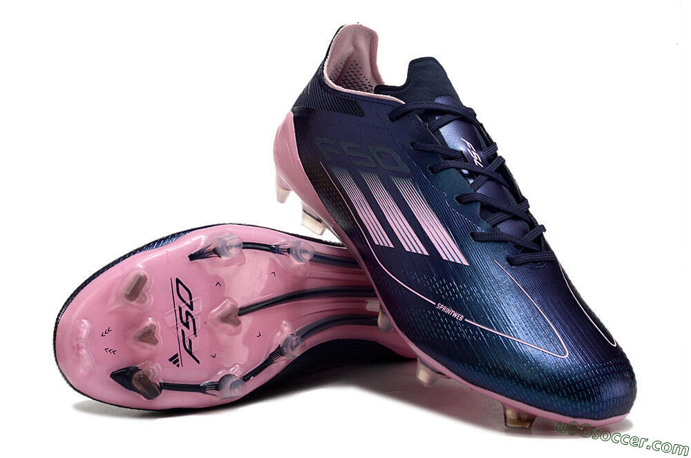 Adidas F50 Elite FG Firm Ground Soccer Cleats - Blue/Pink/Black 3