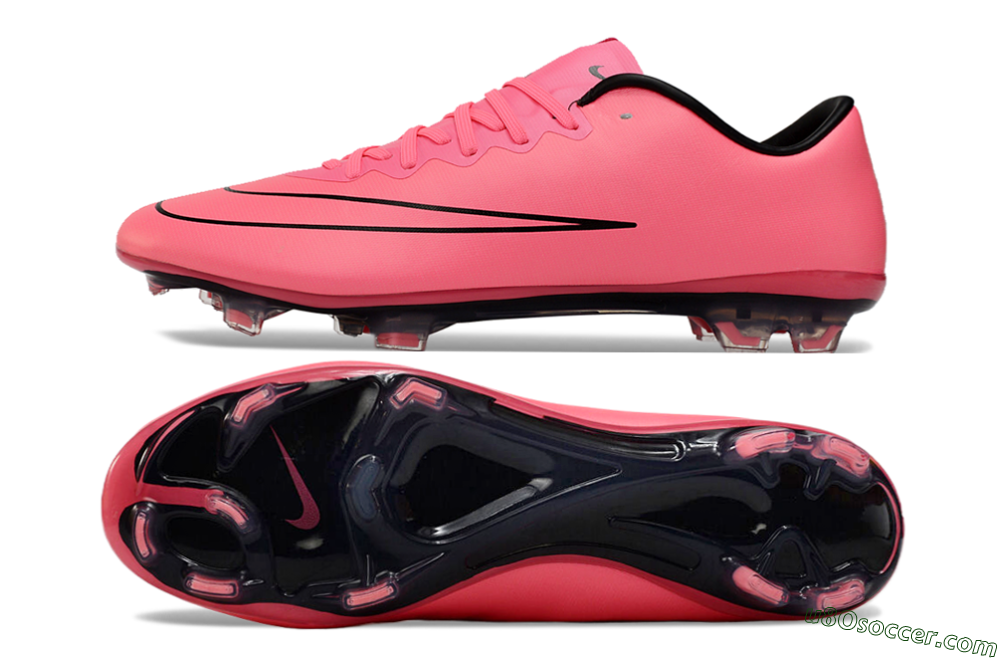 Nike Mercurial Vapor 10 FG Firm Ground Soccer Cleats - Pink/Black 0