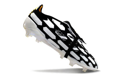 Adidas Predator Elite Foldover Tongue FG Firm Ground Soccer Cleats - Black/White/Yellow