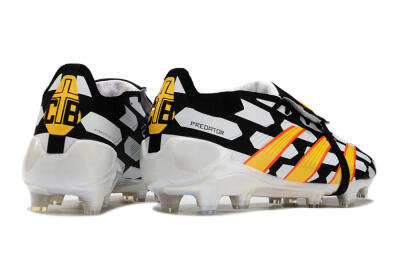 Adidas Predator Elite Foldover Tongue FG Firm Ground Soccer Cleats - Black/White/Yellow