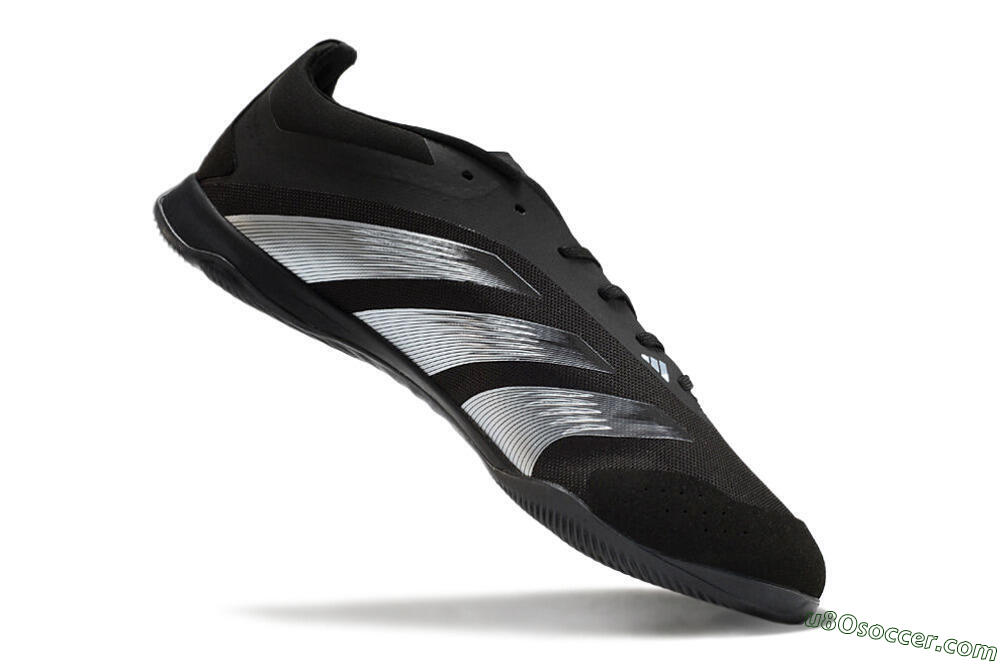 Adidas Predator 24 Elite IC Indoor & Futsal Soccer Shoes - Black/Silver 4