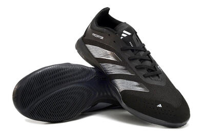 Adidas Predator 24 Elite IC Indoor & Futsal Soccer Shoes - Black/Silver