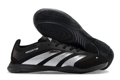 Adidas Predator 24 Elite IC Indoor & Futsal Soccer Shoes - Black/Silver