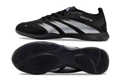 Adidas Predator 24 Elite IC Indoor & Futsal Soccer Shoes - Black/Silver