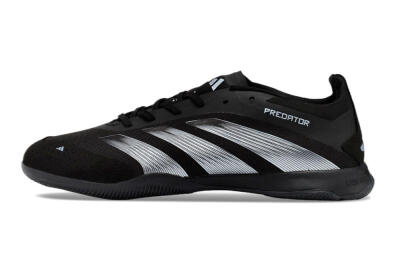 Adidas Predator 24 Elite IC Indoor & Futsal Soccer Shoes - Black/Silver