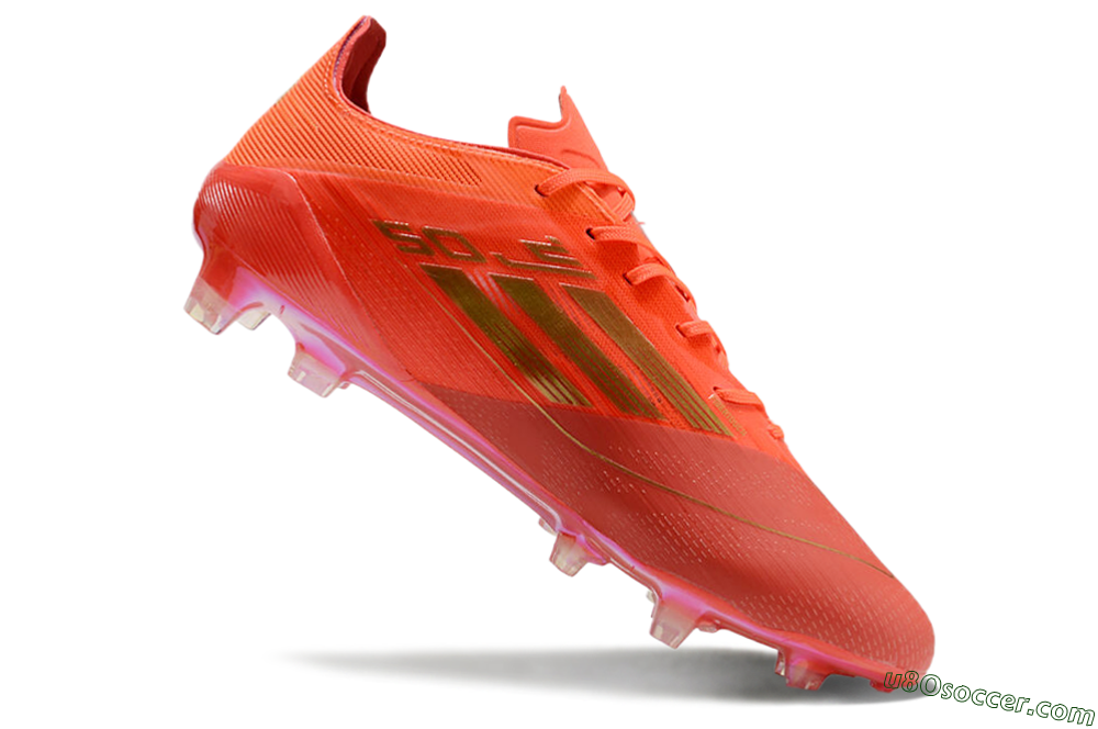 Adidas F50 Elite FG Firm Ground Soccer Cleats - Red/Gold 4