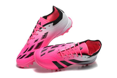Adidas Predator 24 Elite TF Artificial Turf Soccer Shoes - Pink/Black/White