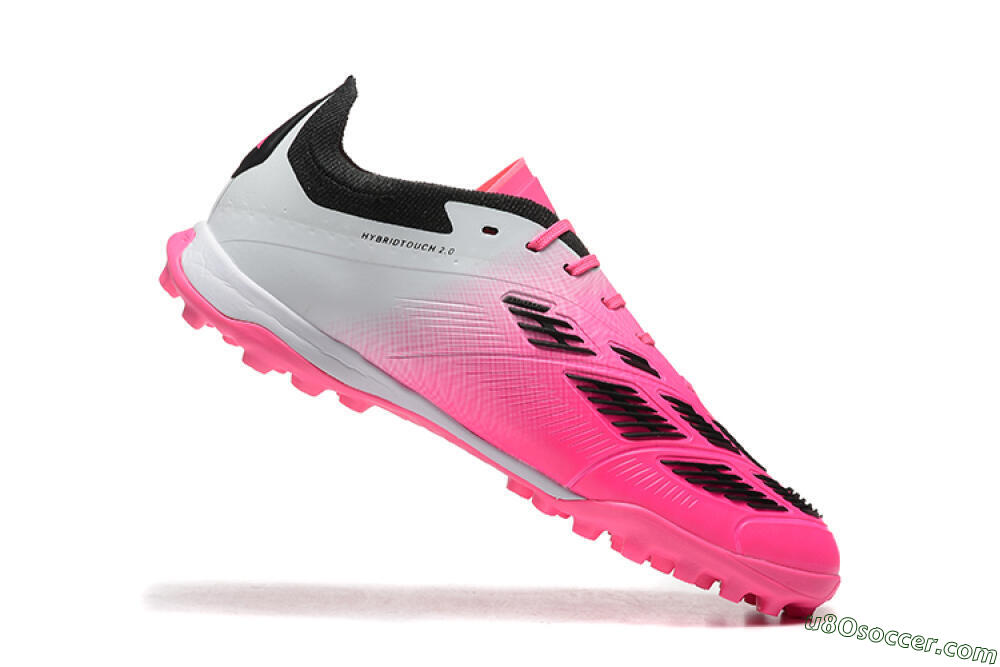 Adidas Predator 24 Elite TF Artificial Turf Soccer Shoes - Pink/Black/White 4