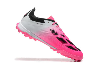 Adidas Predator 24 Elite TF Artificial Turf Soccer Shoes - Pink/Black/White