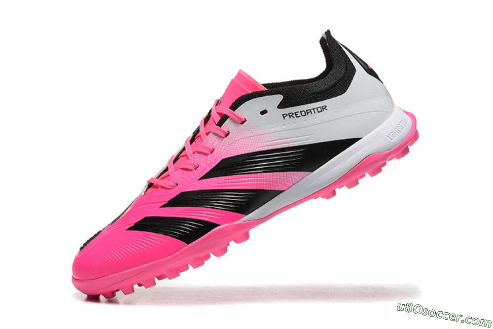 Adidas Predator 24 Elite TF Artificial Turf Soccer Shoes - Pink/Black/White 5