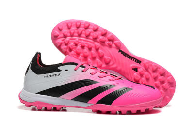 Adidas Predator 24 Elite TF Artificial Turf Soccer Shoes - Pink/Black/White