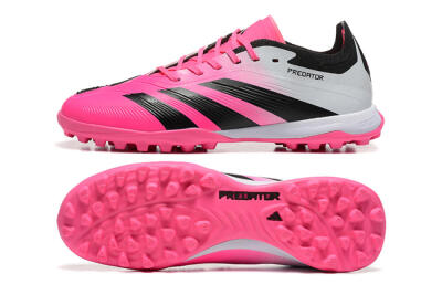 Adidas Predator 24 Elite TF Artificial Turf Soccer Shoes - Pink/Black/White