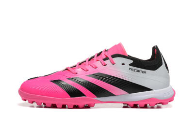 Adidas Predator 24 Elite TF Artificial Turf Soccer Shoes - Pink/Black/White