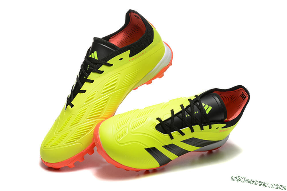 Adidas Predator 24 Elite TF Artificial Turf Soccer Shoes - Yellow/Black/Red 3