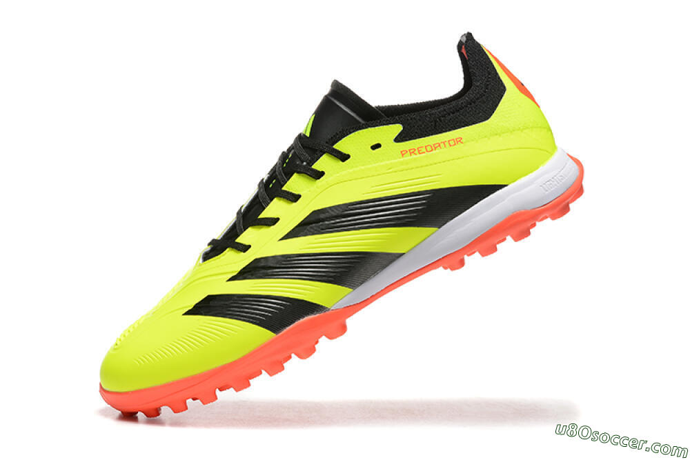 Adidas Predator 24 Elite TF Artificial Turf Soccer Shoes - Yellow/Black/Red 5