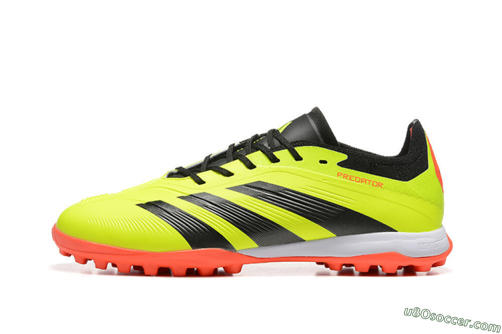 Adidas Predator 24 Elite TF Artificial Turf Soccer Shoes - Yellow/Black/Red 2