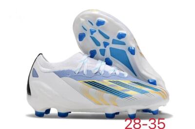 Adidas X Speedportal.1 FG Firm Ground Soccer Cleats - White/Blue/Gold