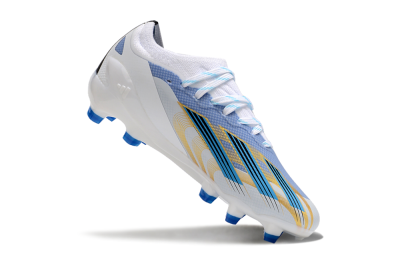 Adidas X Speedportal.1 FG Firm Ground Soccer Cleats - White/Blue/Gold