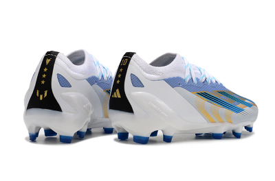 Adidas X Speedportal.1 FG Firm Ground Soccer Cleats - White/Blue/Gold