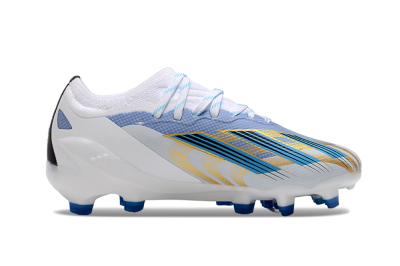 Adidas X Speedportal.1 FG Firm Ground Soccer Cleats - White/Blue/Gold