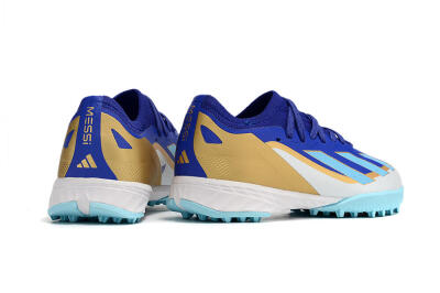 Adidas X Speedportal.1 TF Artificial Turf Soccer Shoes - Blue/Gold/White
